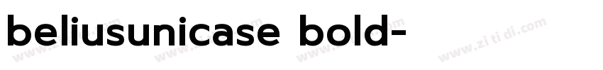 beliusunicase bold字体转换